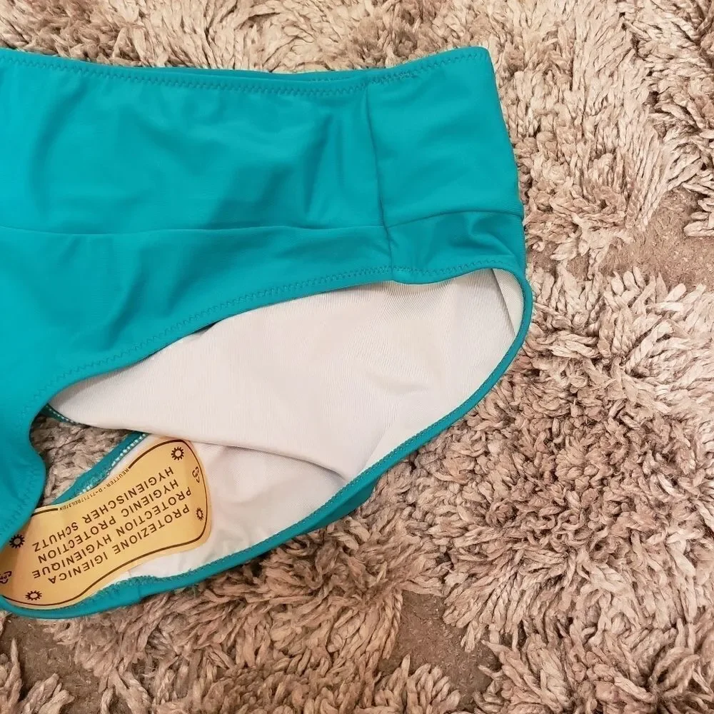GREEN HIGH WAIST SWimming BOTTOM SZ M